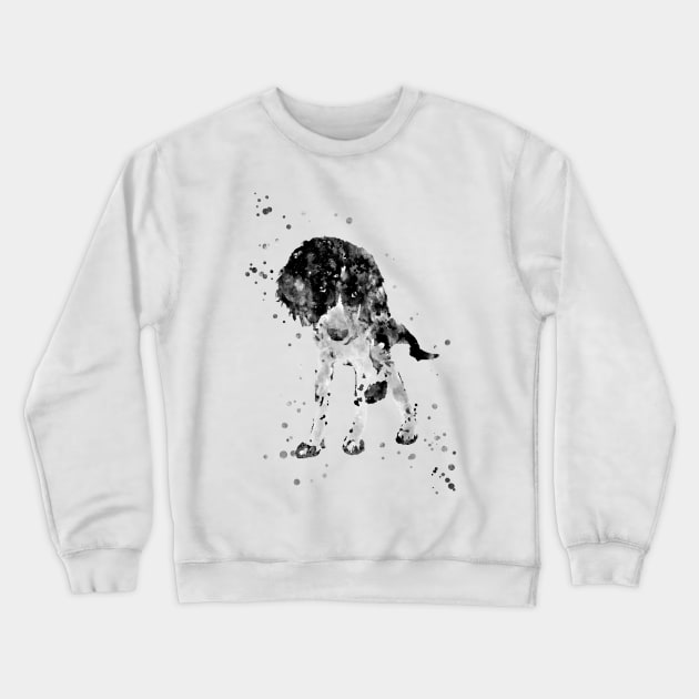 Large munsterlander dog Crewneck Sweatshirt by RosaliArt